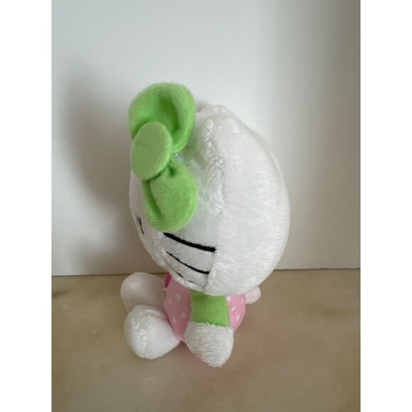 Hello Kitty Plush Doll Pink Dress With Green Bow 7" Plush Stuffed Animal Doll - Picture 2 of 8
